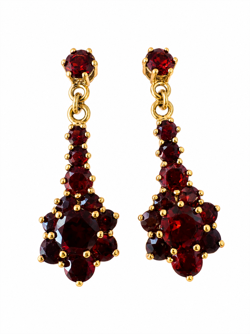 GF VCT Garnet earrings