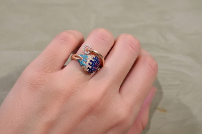 Multi Colored Stone Ring
