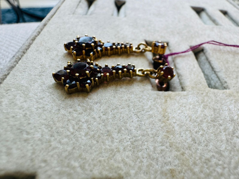 GF VCT Garnet earrings