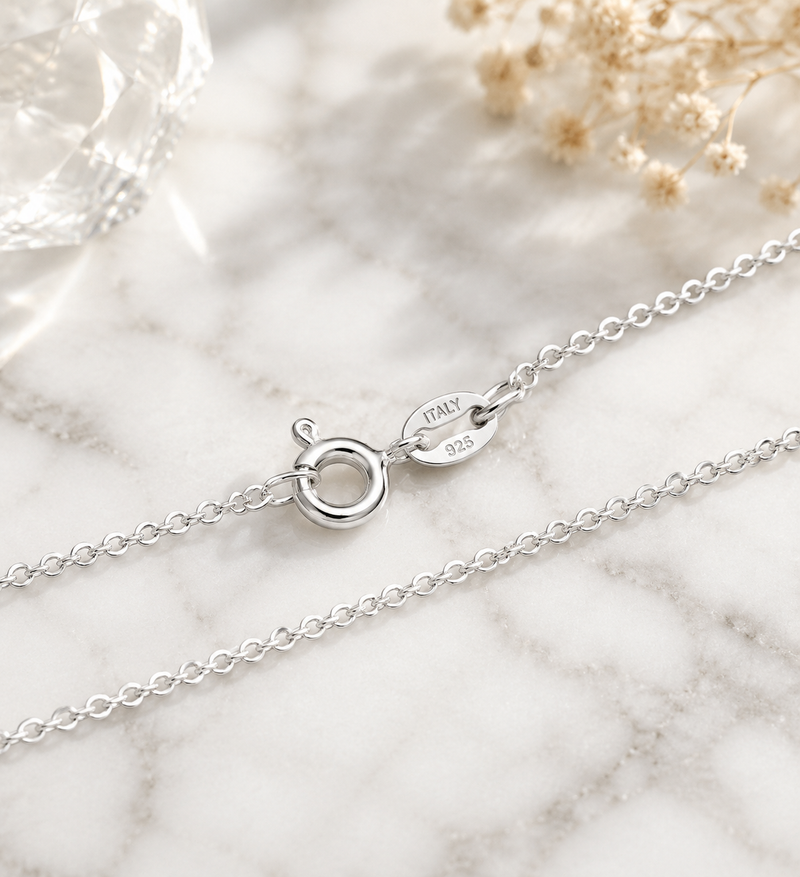 Sterling Silver Cable Chain Necklace