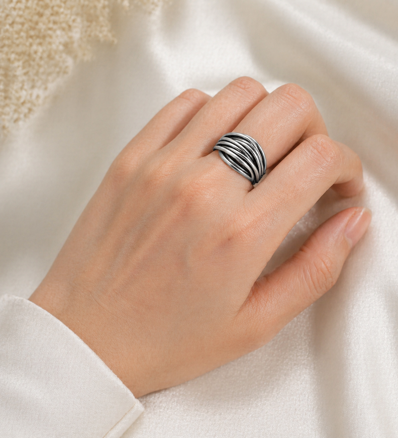 Sterling Silver Oxidized Ring