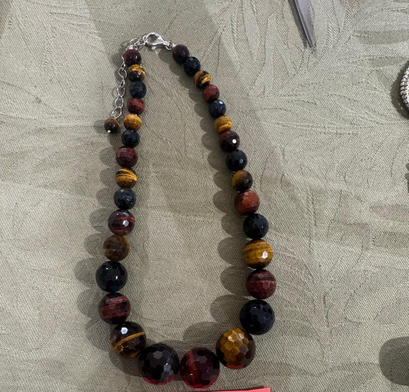 Tigers Eye Beaded Necklace – Elegant and Natural Gemstone Jewellery