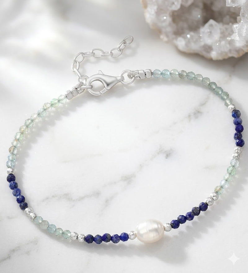Italian Delight Pearl Gemstone Bracelet