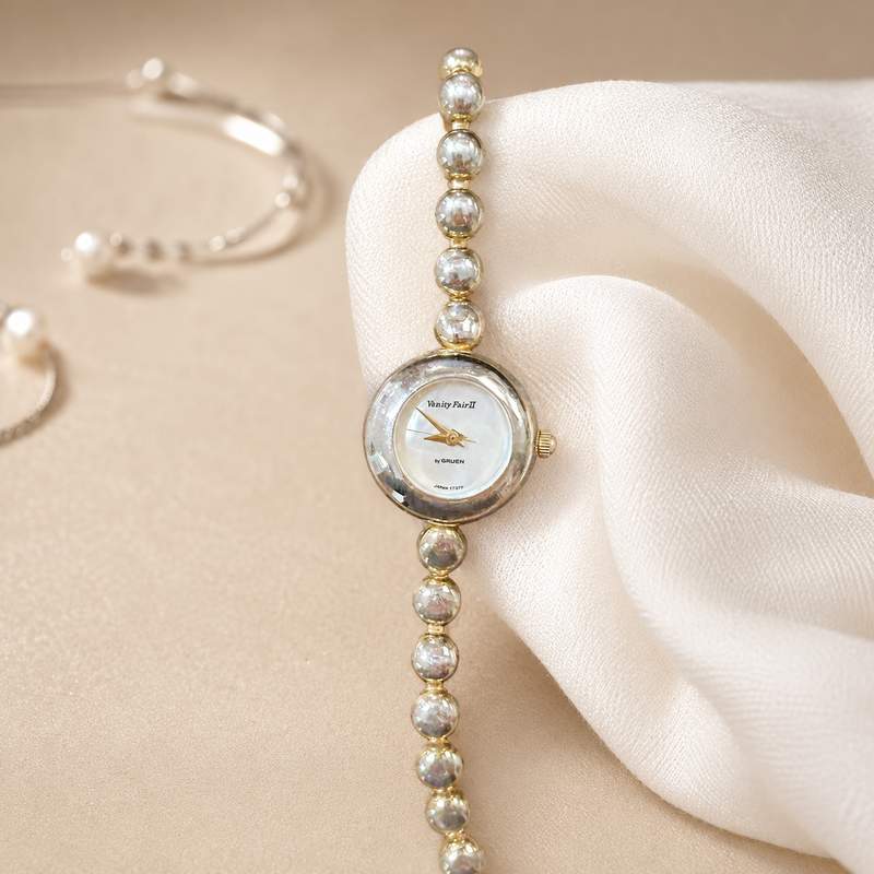 Vintage Gruen Vanity Fair Stainless Steel Watch – Classic Ladies Timepiece