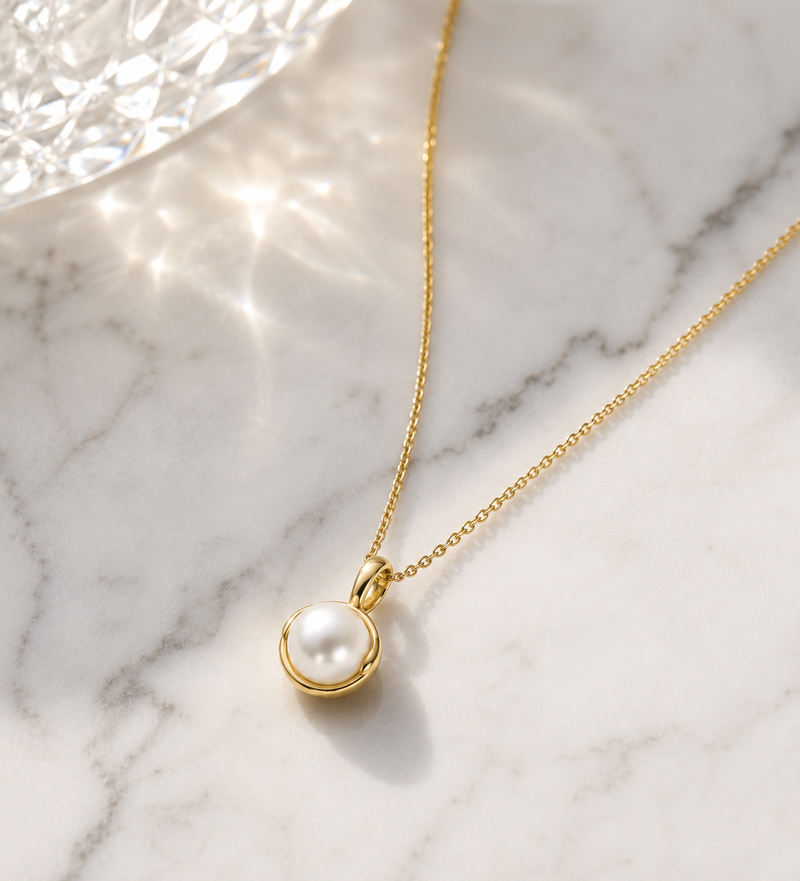 Sterling Silver Freshwater Pearl Pendant Necklace