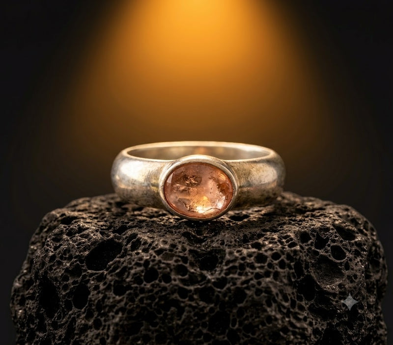 Sterling Silver Pink Tourmaline Ring