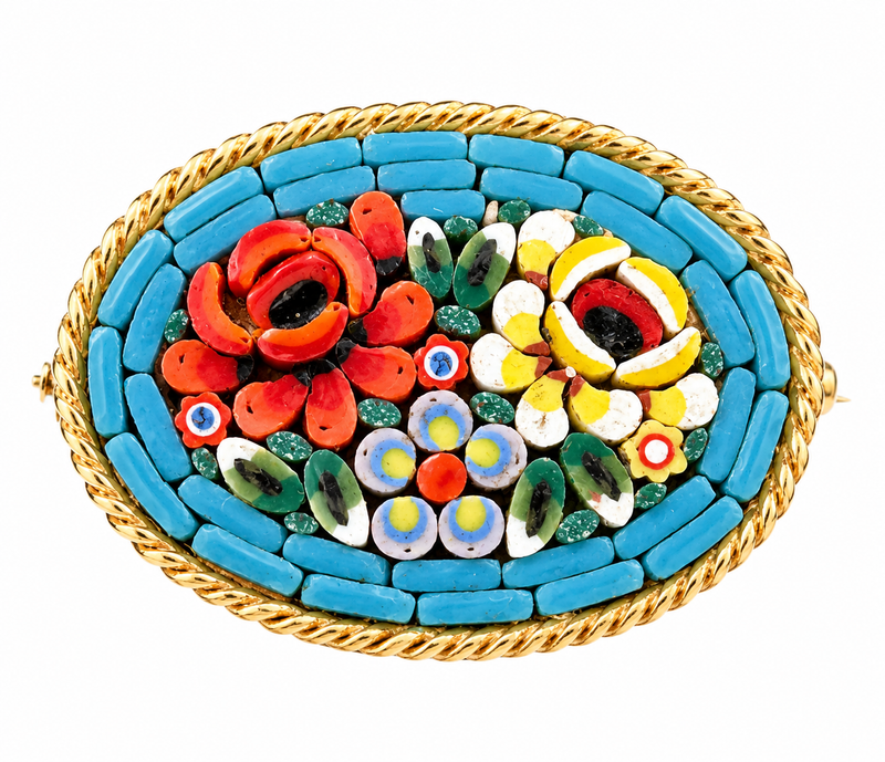 Micro mosaic pin