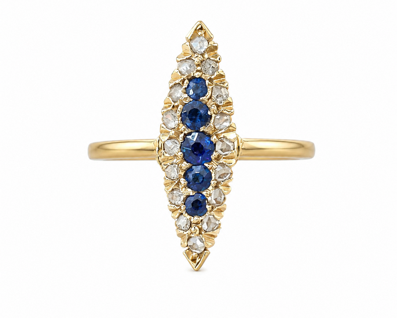 14k VCT Sapphire and diamond