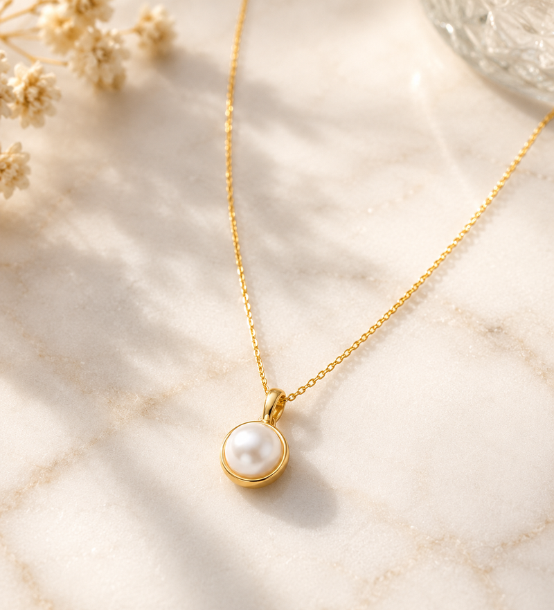 Sterling Silver Freshwater Pearl Pendant Necklace