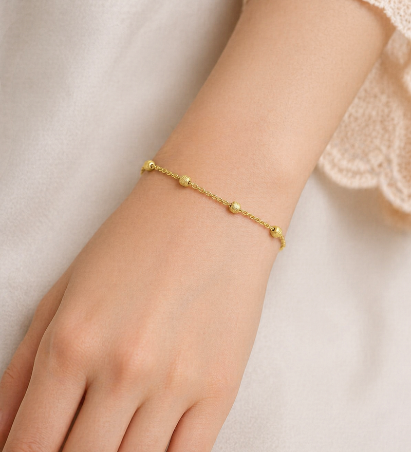 Sterling Silver Box Bracelet, Plated with 0.5 Micron 18K Yellow Gold, 2.5mm Wide, Made in Italy
