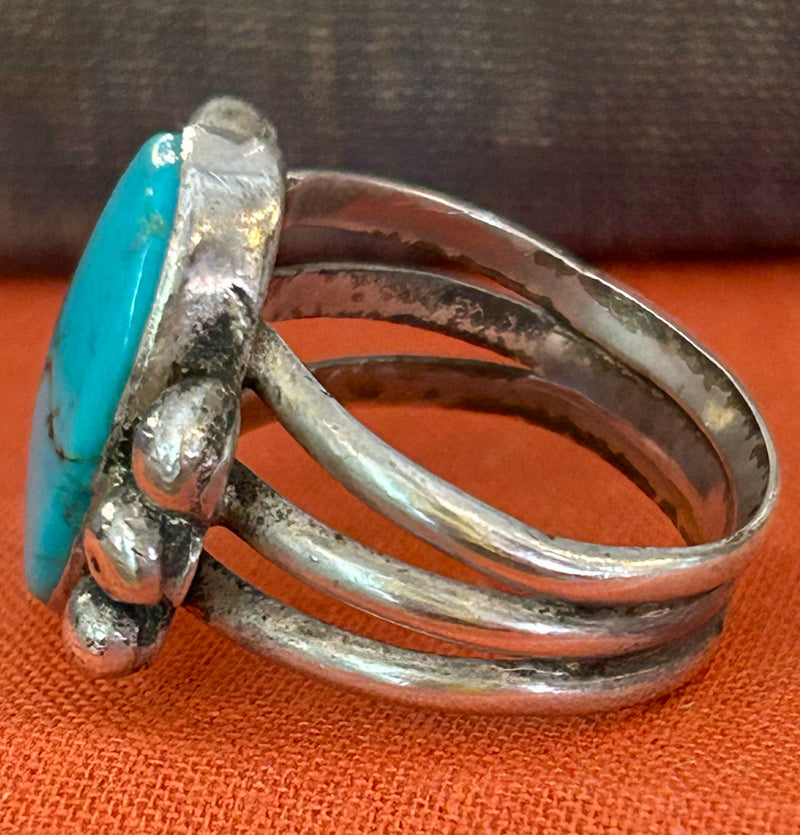 Sterling silver turquoise ring size 7 1/2