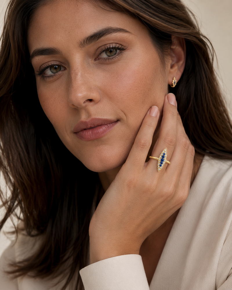 14k VCT Sapphire and diamond