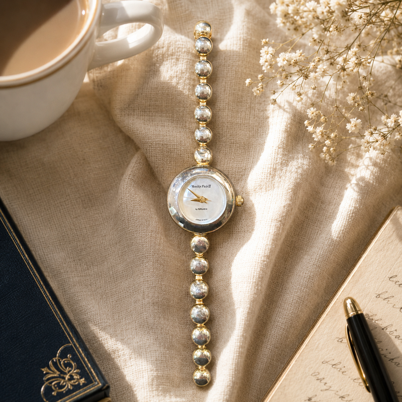 Vintage Gruen Vanity Fair Stainless Steel Watch – Classic Ladies Timepiece
