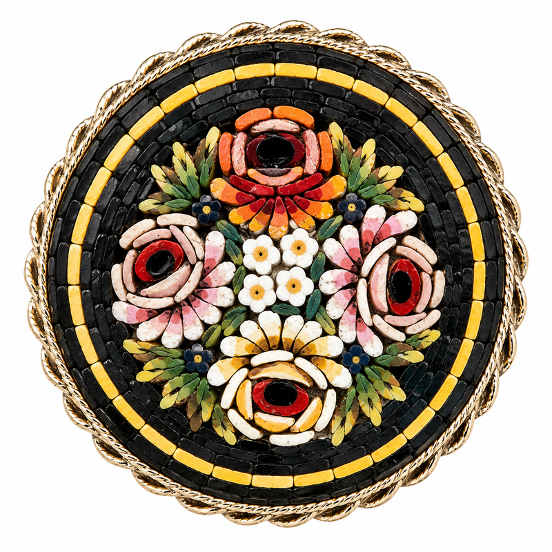 Micro mosaic pin