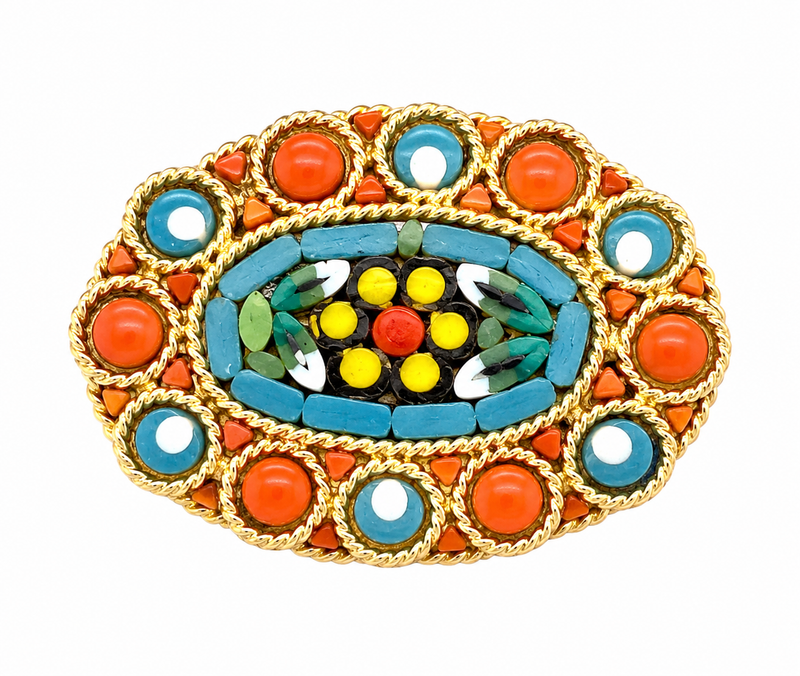 Micro mosaic pin