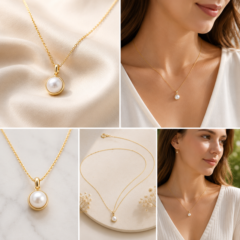 Sterling Silver Freshwater Pearl Pendant Necklace