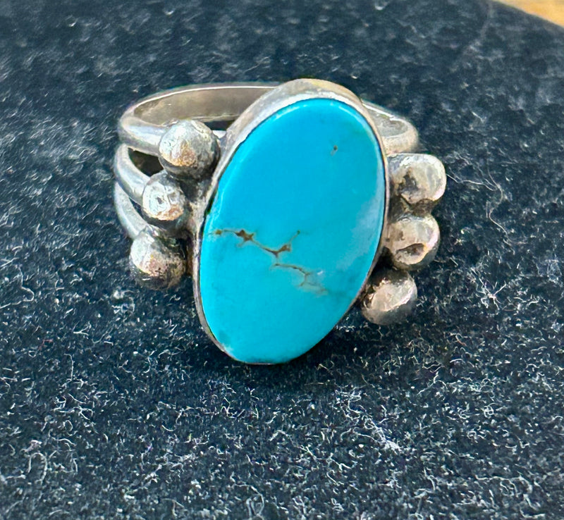 Sterling silver turquoise ring size 7 1/2