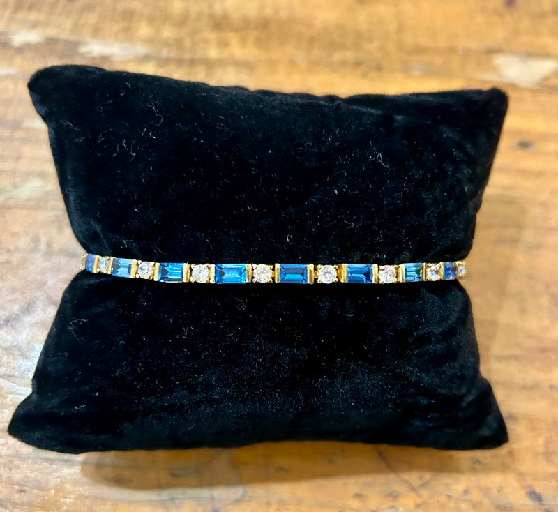 SS CZ bracelet 8 inch length