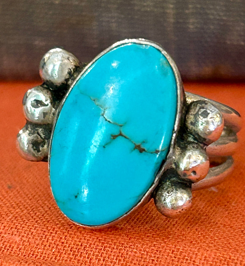 Sterling silver turquoise ring size 7 1/2