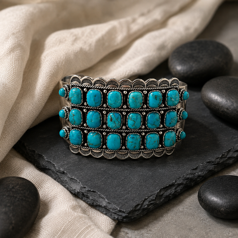 Sterling Silver Turquoise Cuff Bracelet