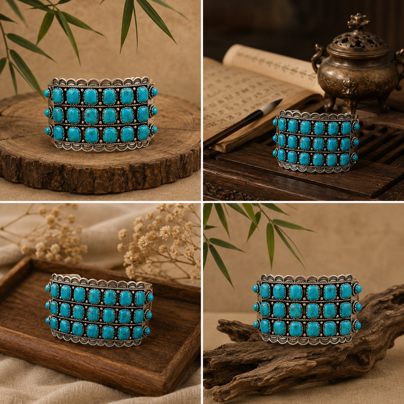 Sterling Silver Turquoise Cuff Bracelet