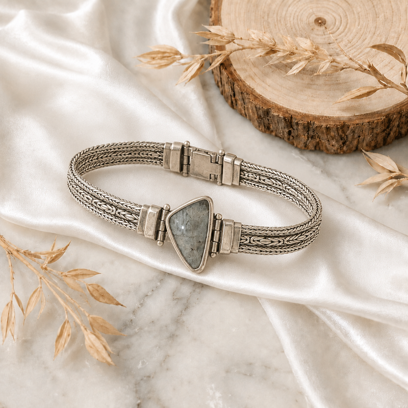 Sterling Silver Labradorite Bracelet