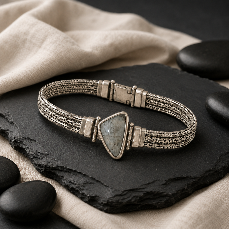 Sterling Silver Labradorite Bracelet