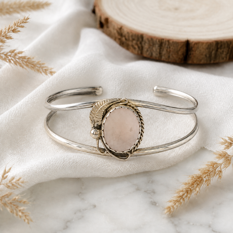 Sterling Silver Mother of Pearl Cuff Bracelet