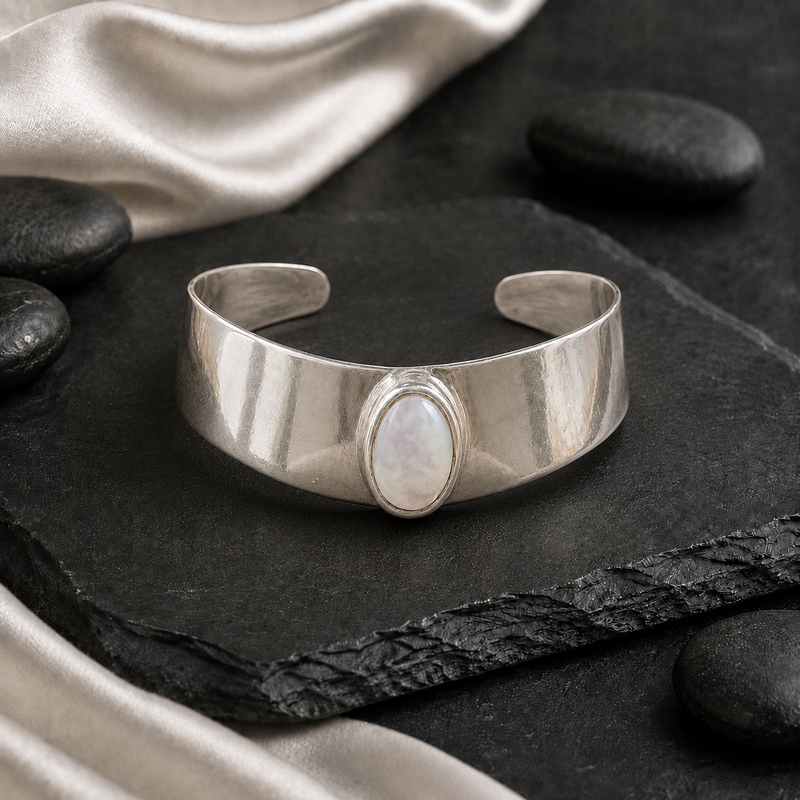 Mother of pearl cuff bracelet