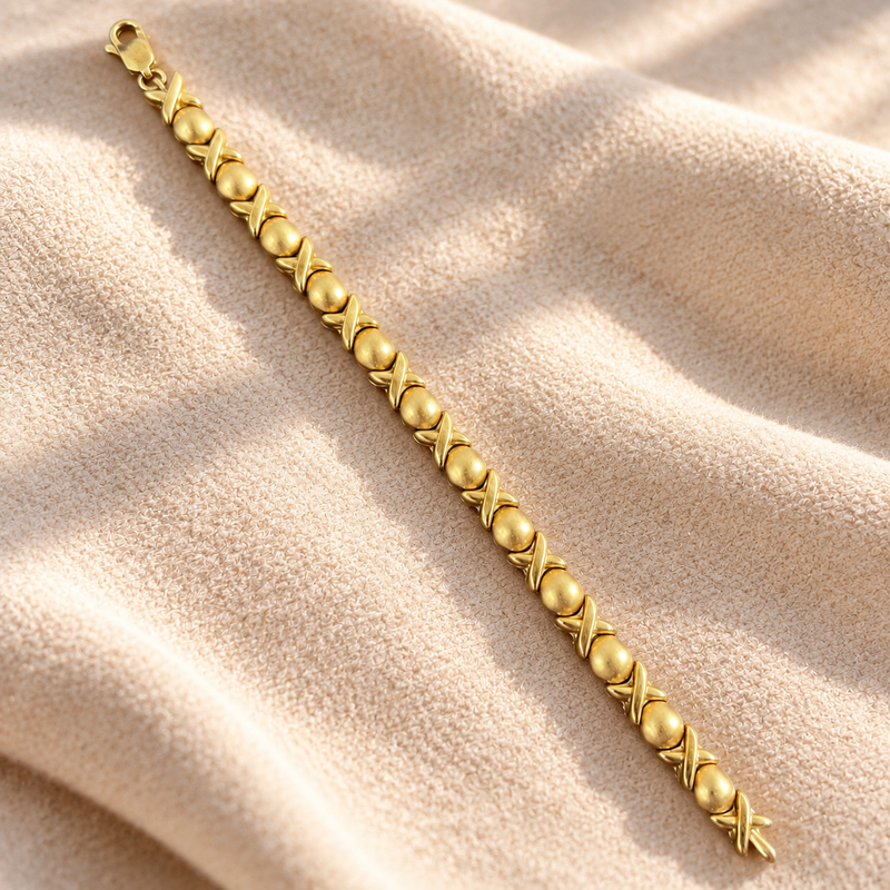 Gold Tone Beaded Love-Inspired Jewelry