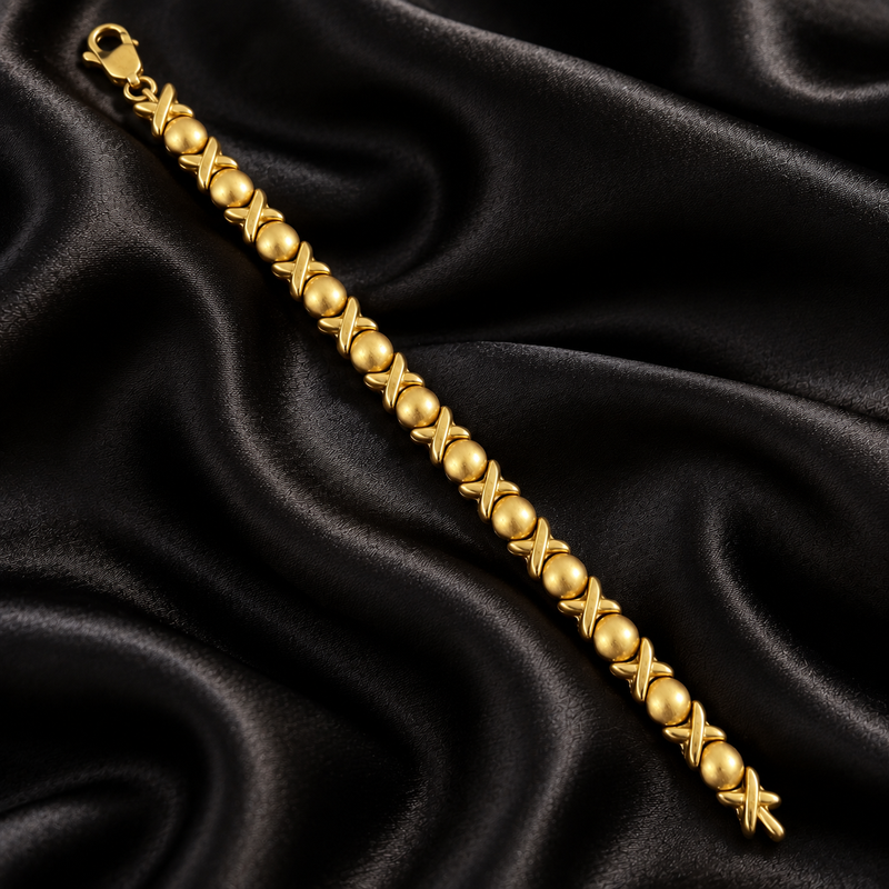 Gold Tone Beaded Love-Inspired Jewelry