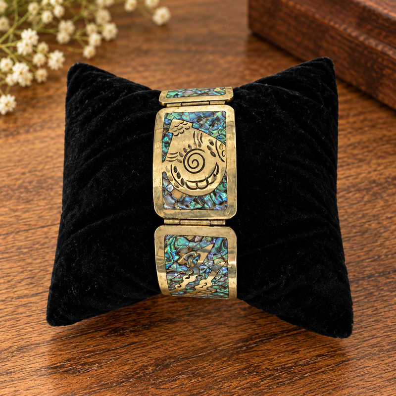 SS Abalone 5 link mexico bracelet