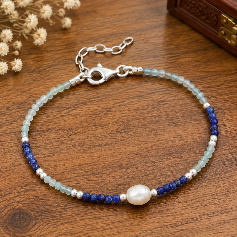 Italian Delight Pearl Gemstone Bracelet
