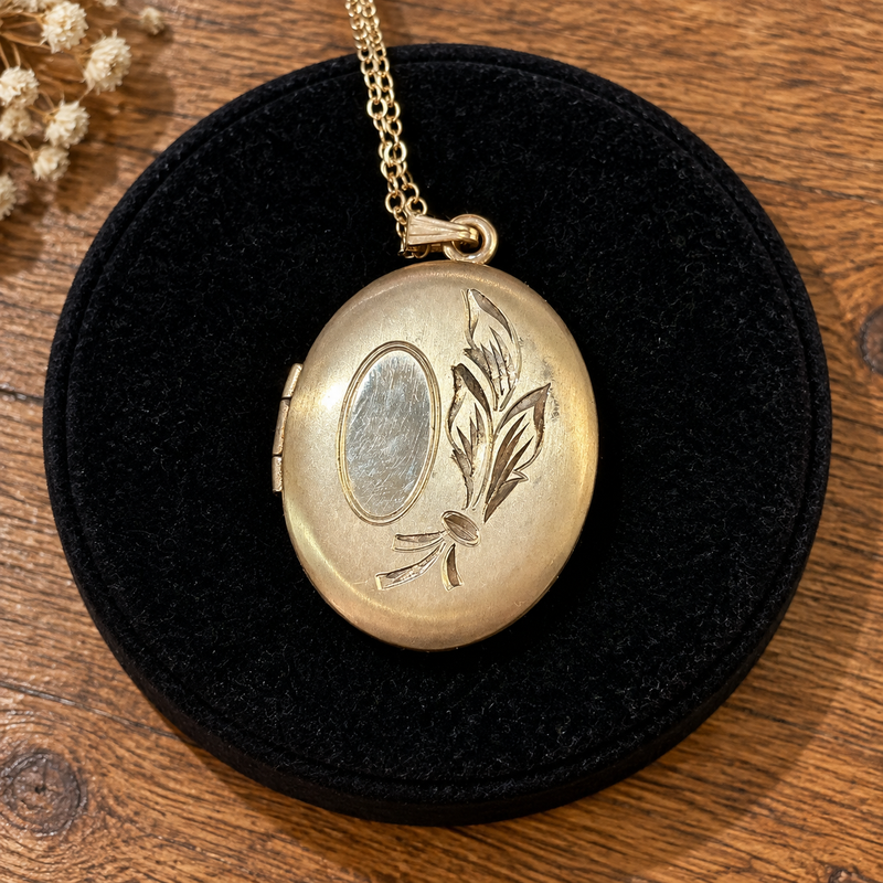 Vintage Gold Filled Locket Pendant