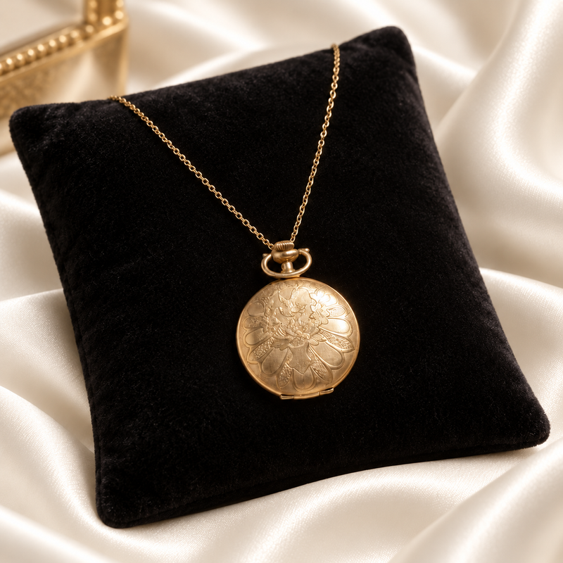 Victorian Gold Filled Pocket Watch Case Pendant