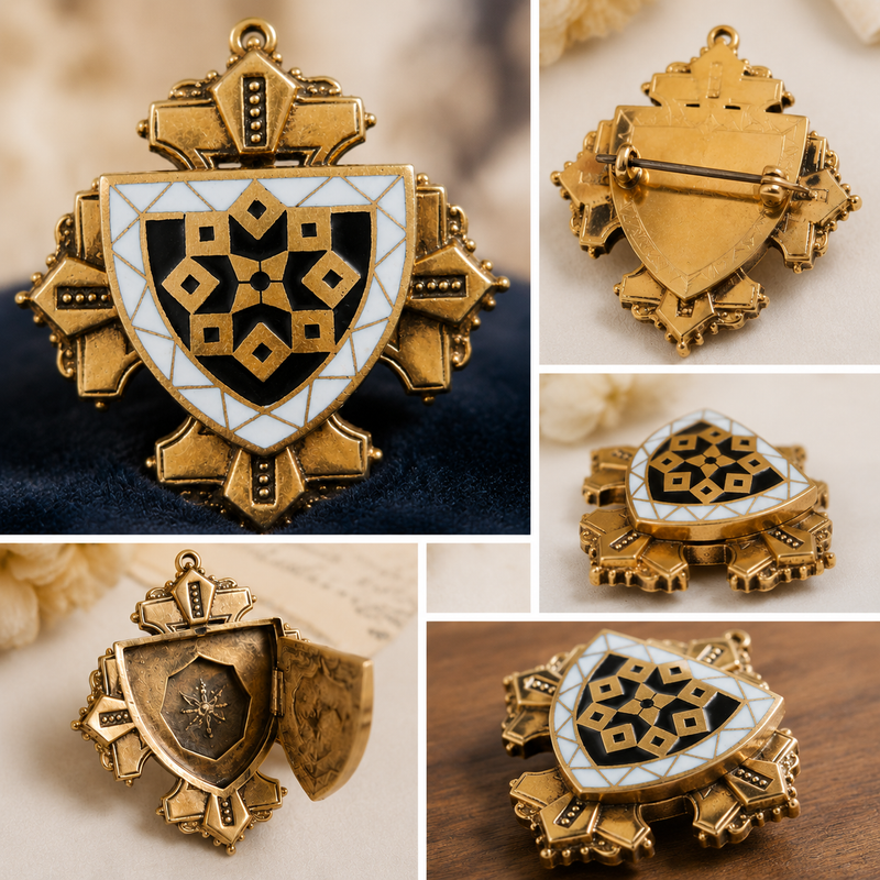 GF VCT Brooch with enamel