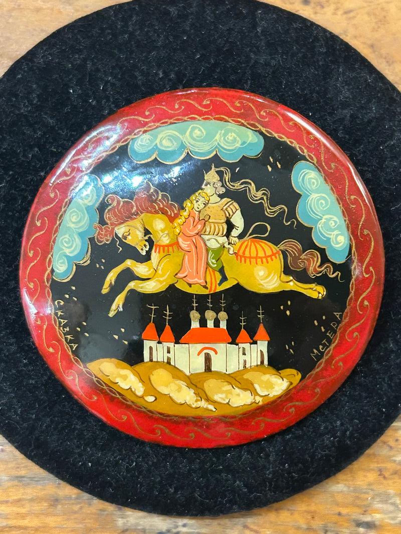 Vintage Hand painted Russian Lacquer