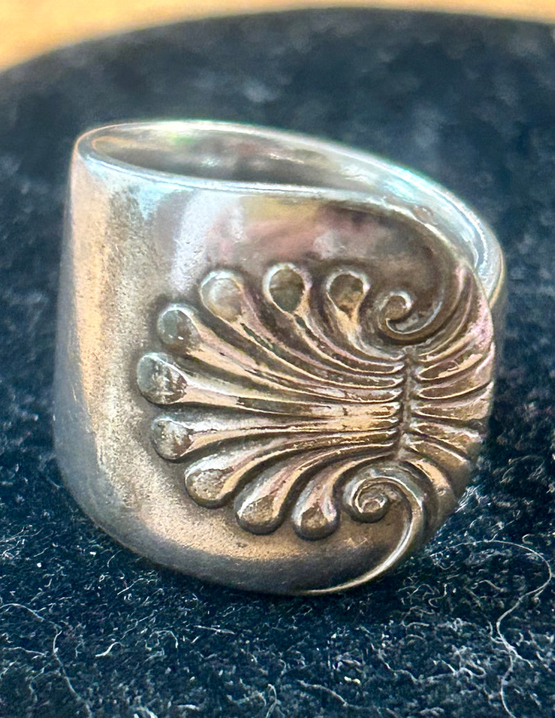 Vintage stainless steel spoon ring