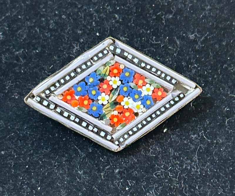 Vintage Micro mosaic pin Italy