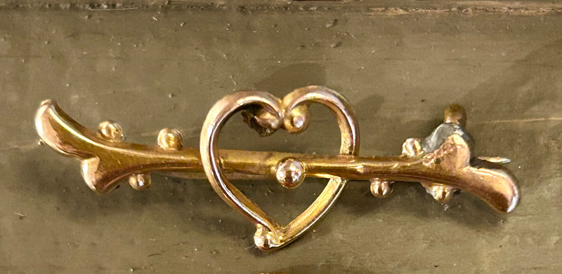 Victorian Gold Filled Bar Pin Brooch