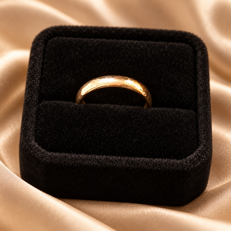 Vintage 14K Gold Plain Band Ring Size 6