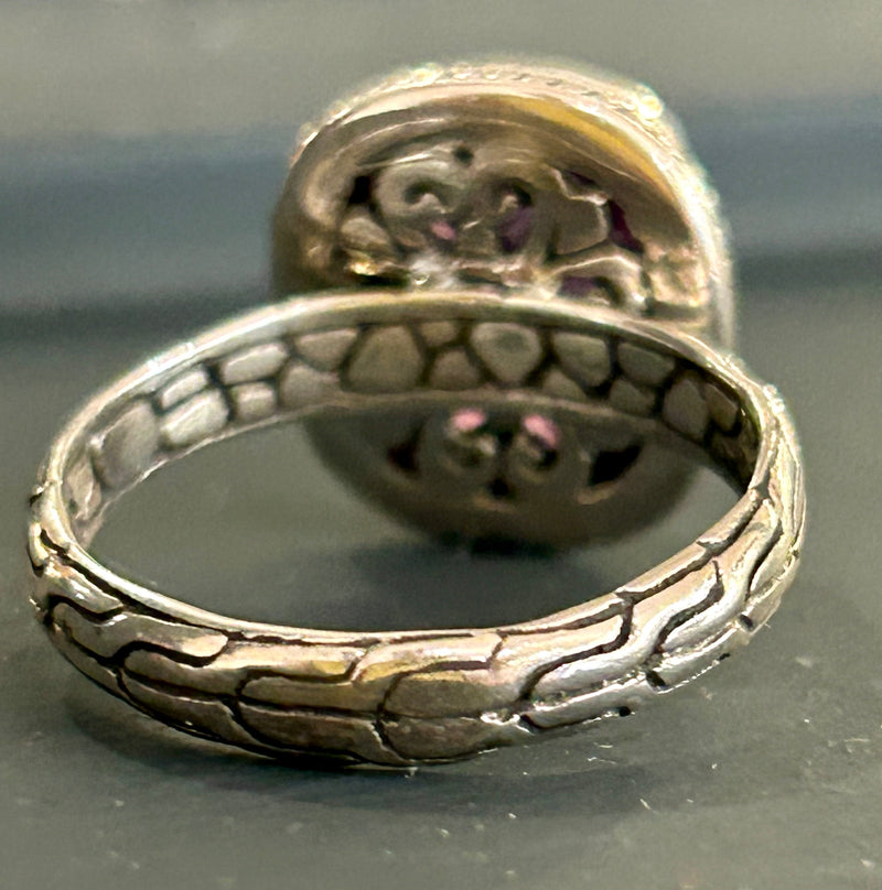 Sterling Silver Sarda Amethyst Ring – Size 7