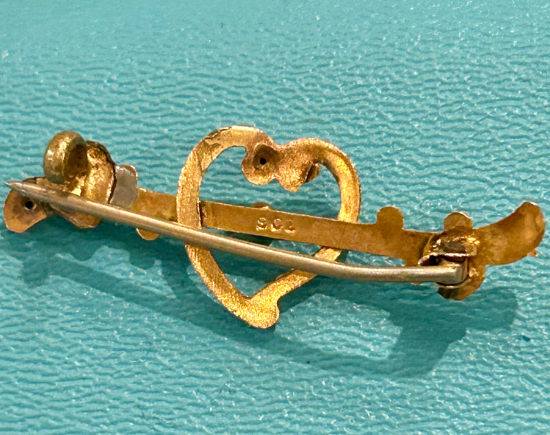 Victorian Gold Filled Bar Pin Brooch
