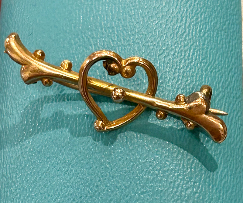 Victorian Gold Filled Bar Pin Brooch