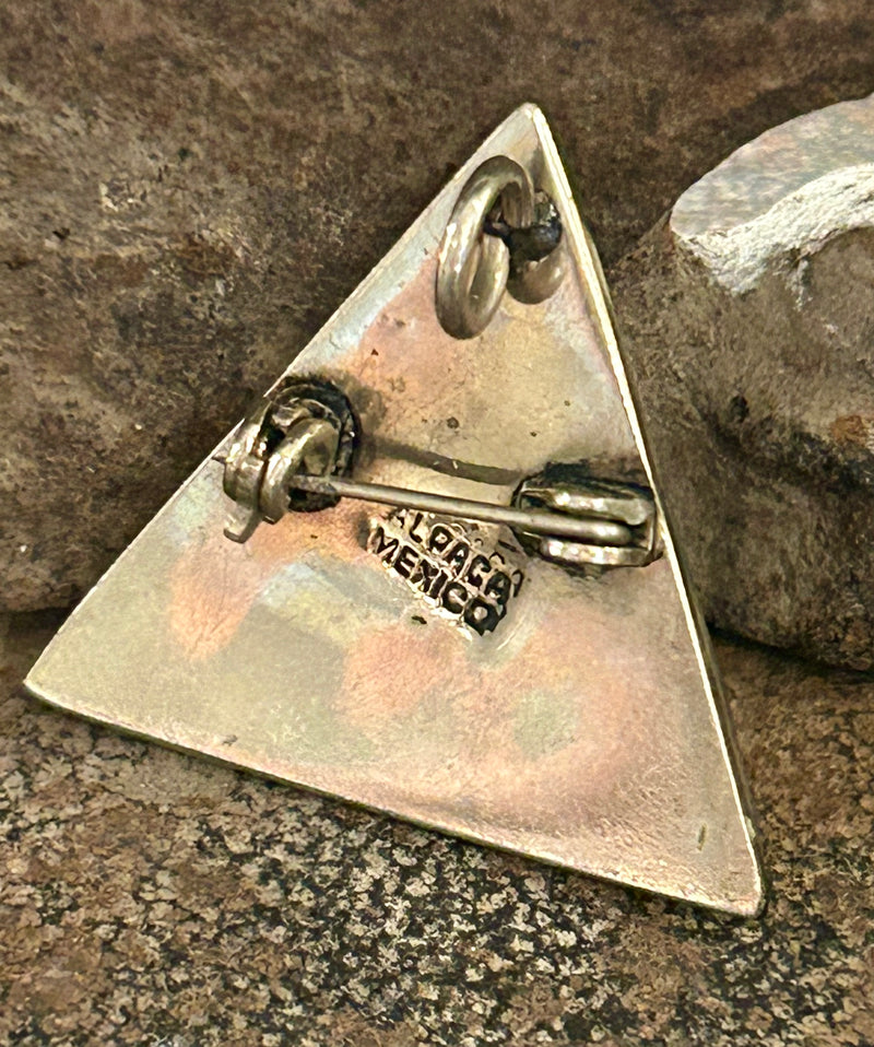 Vintage Zuni Sterling Silver Pin/ Pendant