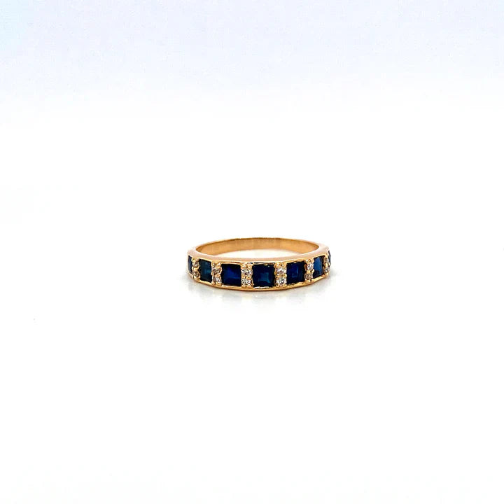 Sapphire Harmony Ring – 14K Gold