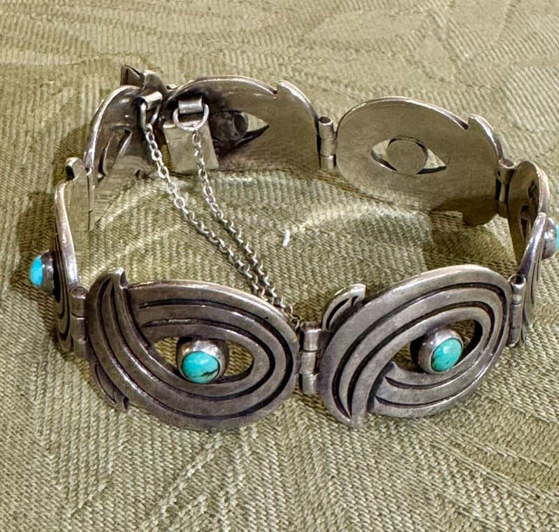 Vintage Taxco sterling silver bracelet