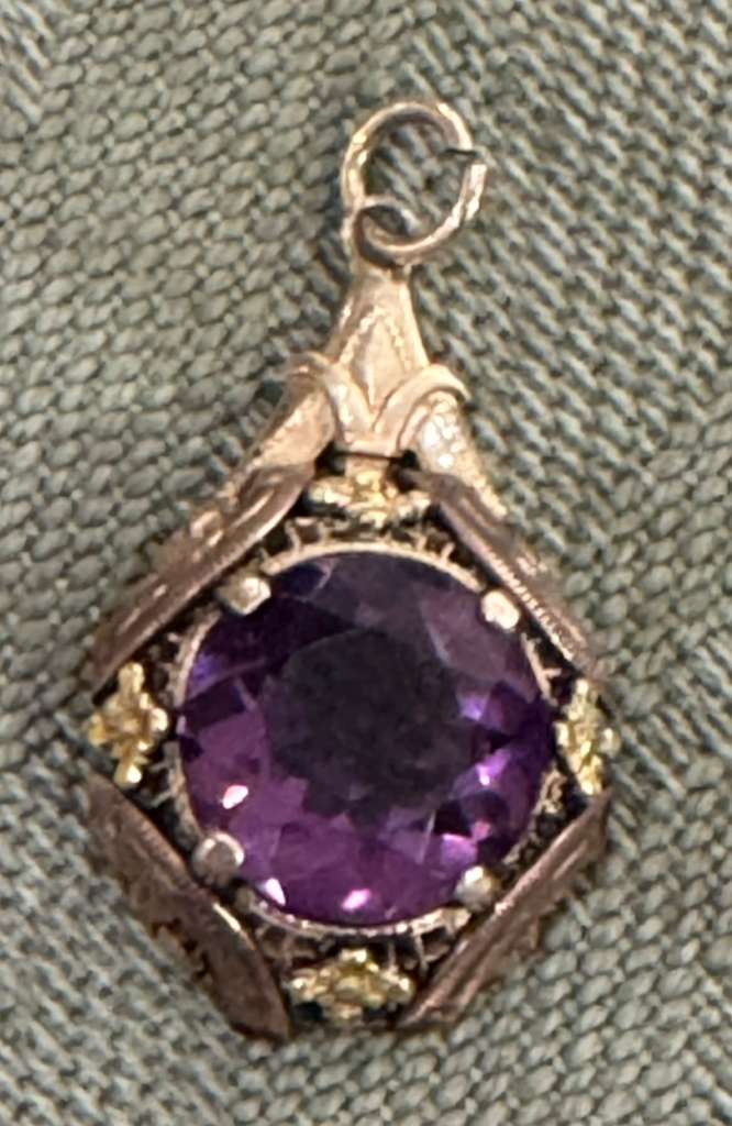 10k Amethyst Pendant.