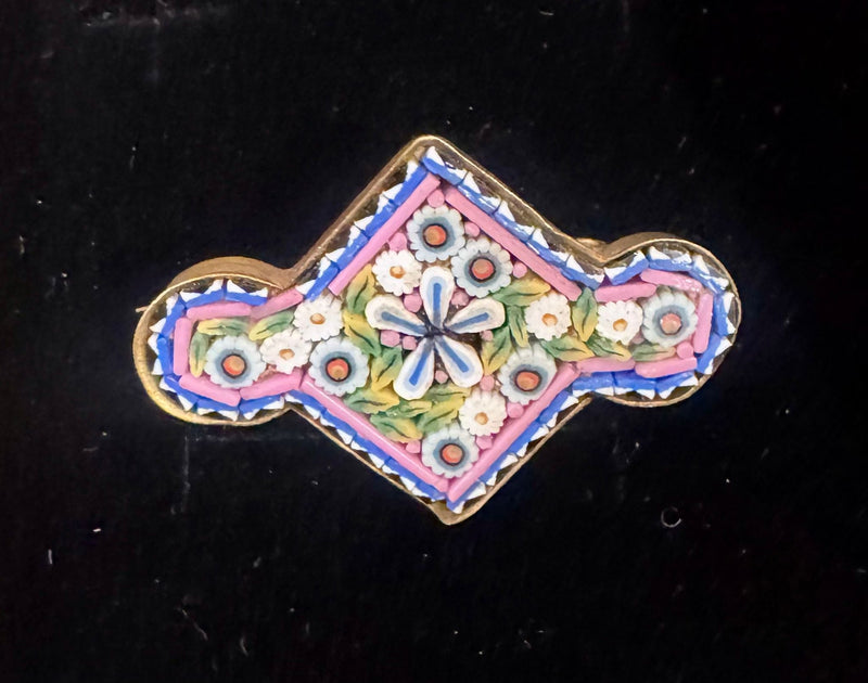 A group of seven Micro Mosaic Pins