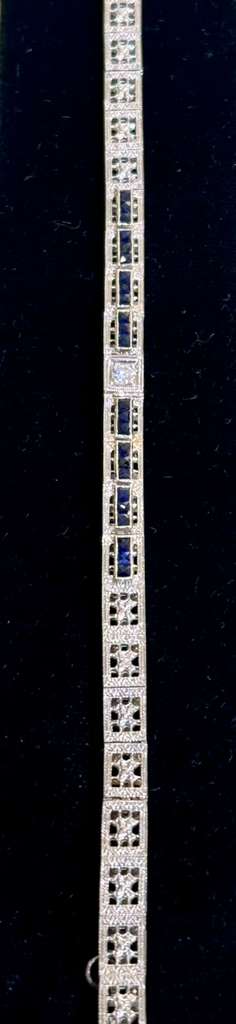 Plat Sapp/Diamond bracelet